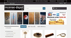 Desktop Screenshot of incense-depot.com